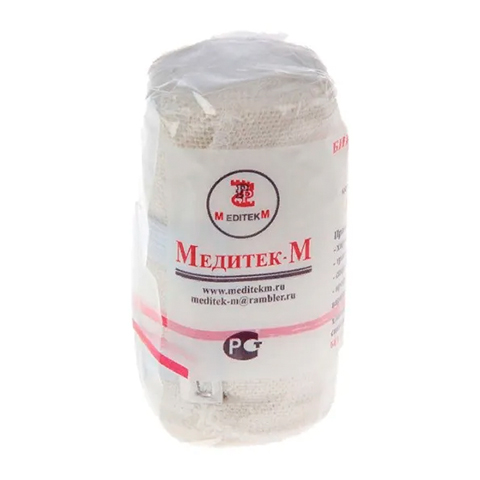 Бинт эластичный 4м х 8см (Медитек)