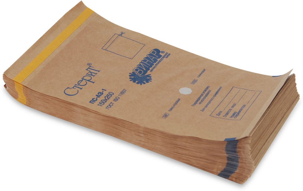 СТЕРИЛ. Крафт-пакет 150х250мм (ВИНАР) №100