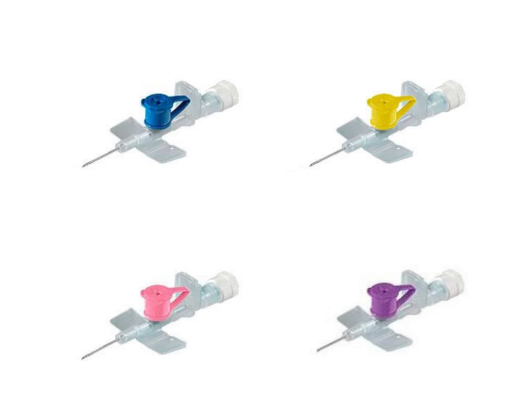 Катетер в/в 24G с доп. портом и крылышками (BEROMED) Германия /50/1000/