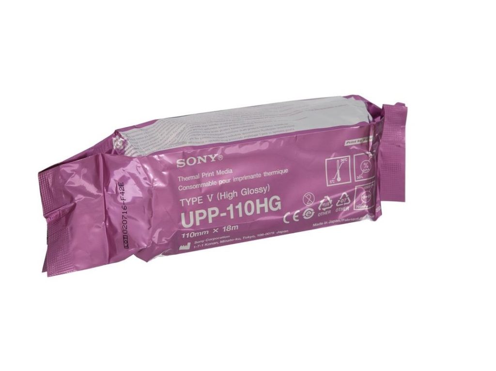 Бумага термо для УЗИ Sony UPP-110HG 110х18м Япония /10/