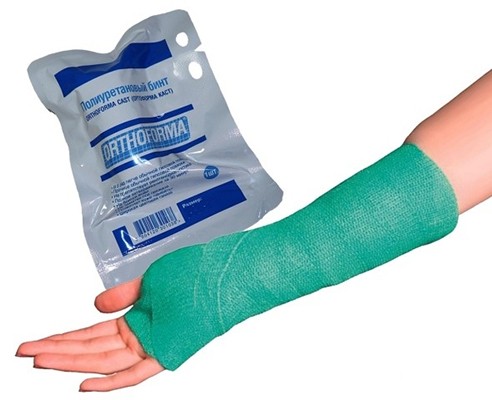 Бинт полиуретановый 10,0 см х 3,6 м Cast (жесткий) белый /10/120