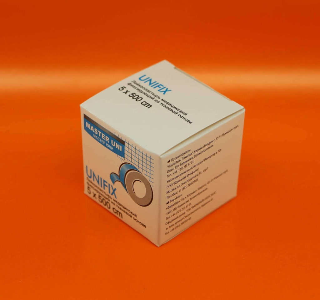 Лейкопластырь 3х500 на тканевой основе карт. уп. (Мастер Юни) /80