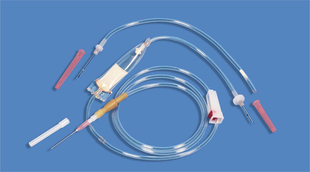 Устройство для переливания крови ПК 21-01 с метал. иглой Россия /180/