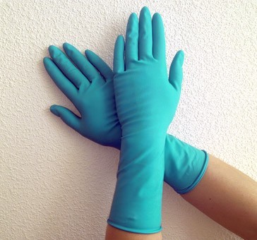 Перчатки смотровые сверхпрочные н/о S 