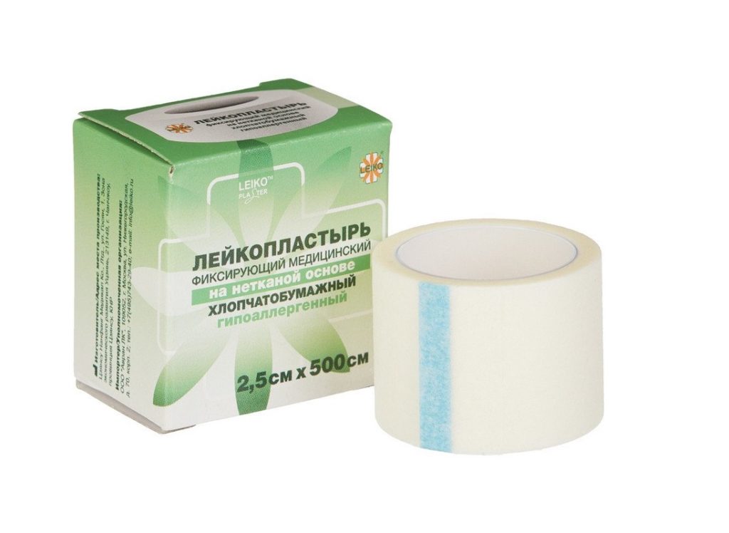 Лейкопластырь 2,5х500 на нетканой основе карт. уп. (LEIKO) Китай /12/