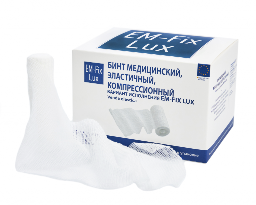 EM-Fix Lux Бинт медицинский, эластичный, фиксирующий, вариант исполнения 6см х 4м №20