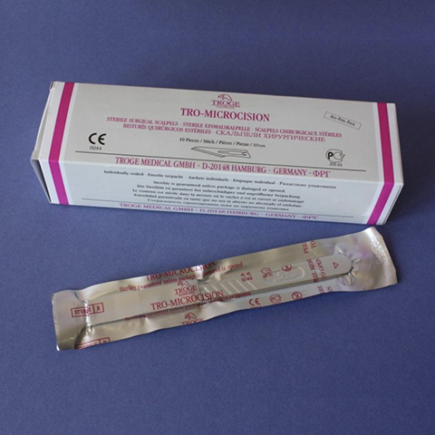 Скальпель стр. одноразовый р-р 11 (TRO-MICROCISION) /10/500/