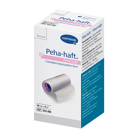 PEHA-HAFT - бинт эл.когезивн. 4 х 10 см (без латекса) белый